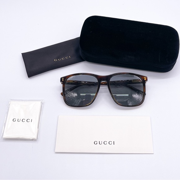 NEW GUCCI GG1041S 002 UNISEX OVERSIZED SUNGLASSES GUCCI - Picture 12 of 13